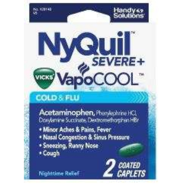 2388867 NyQuil Vapocool Severe & Caplets - 2 per Pack - Pack of 144