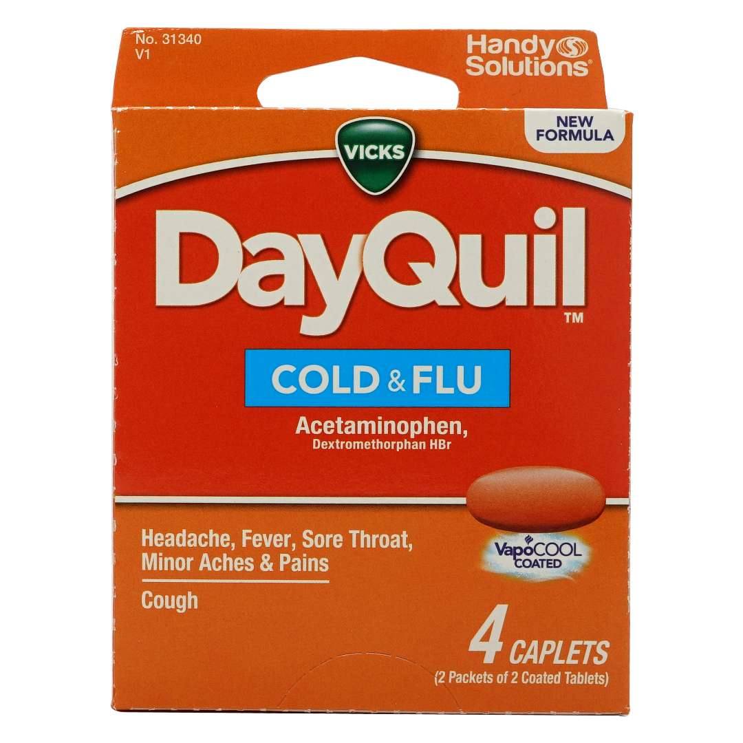2388875 Dayquil Cold & Flu Vapocool Caplets - 4 per Pack - Pack of 144