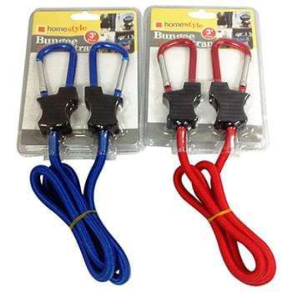 2389134 3 ft. Bungee Strap, Assorted Color - Pack of 48