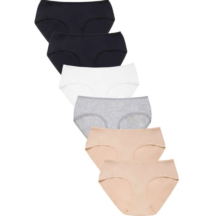 2389208 Cotton Bikinis with Extended Sides for Ladies, Small - Extra Large - Pack of 432