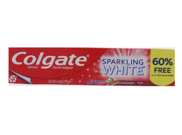 2389343 4 oz Colgate Sparkling White Toothpaste, Cinna Mint - Pack of 24