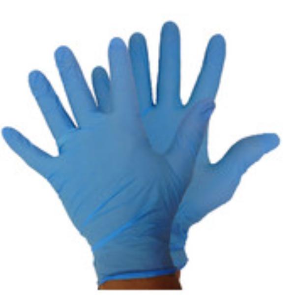 DollarDays 2343677 Nitrile Examination Gloves - Blue, Small - Pack of 10