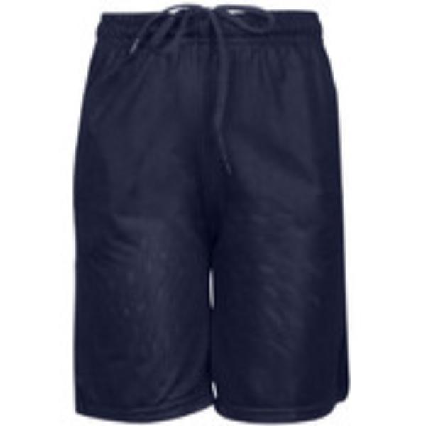 DollarDays 2334118 Youth Mesh Gym Shorts Drawstring Tie - Navy, Extra Small - Pack of 24