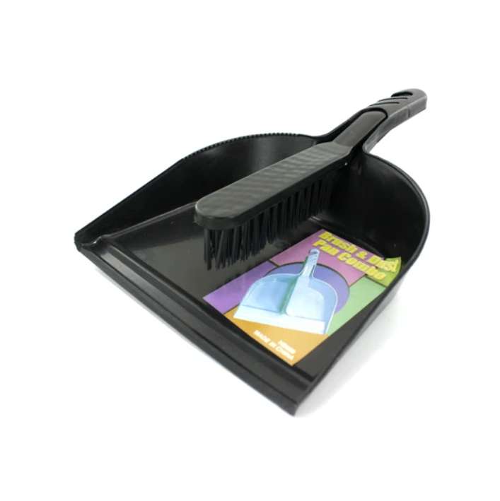 DollarDays 2389256 Brush & Dust Pan Combos - Assorted Colors - Case of 48