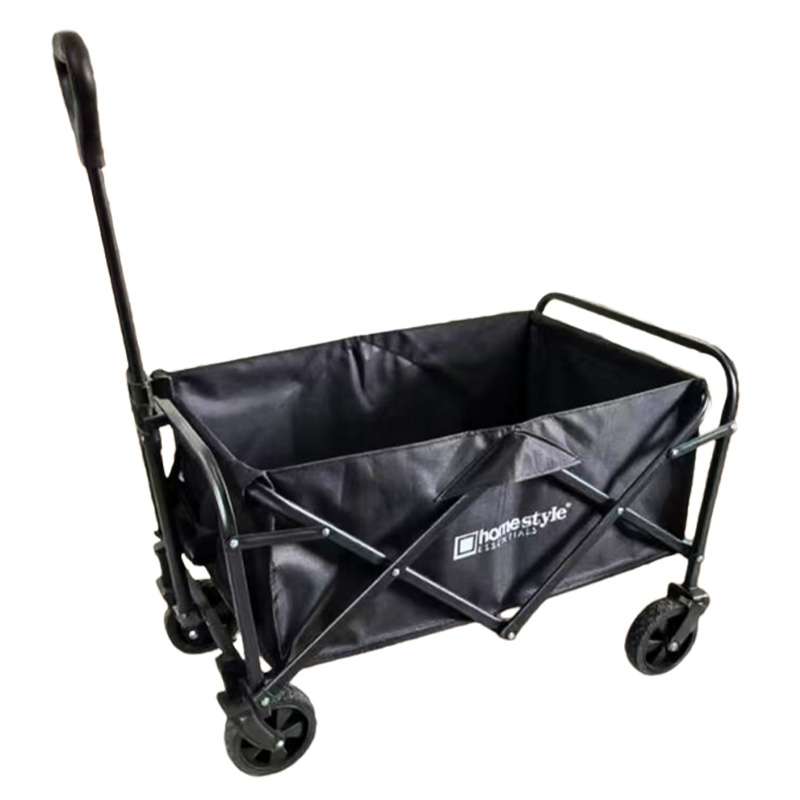 DollarDays 2389128 Collapsible Folding Outdoor Wagon - Black