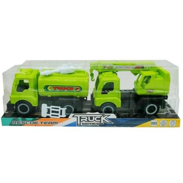 DollarDays 2389805 Assorted Construction Trucks - Pack of 2 - Case of 48