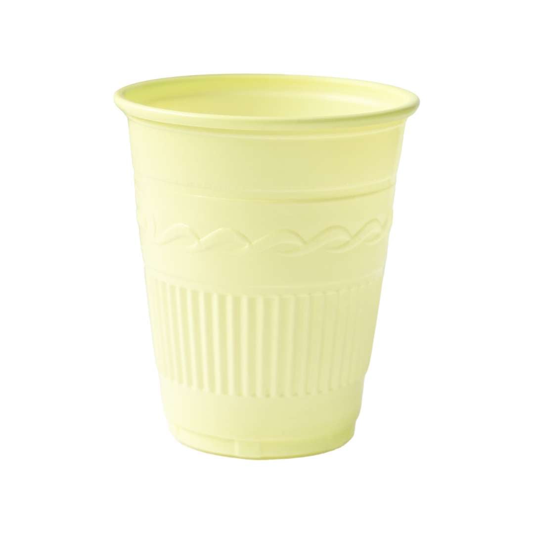 DollarDays 2389779 5 oz Plastic Cups, Yellow - Case of 1000