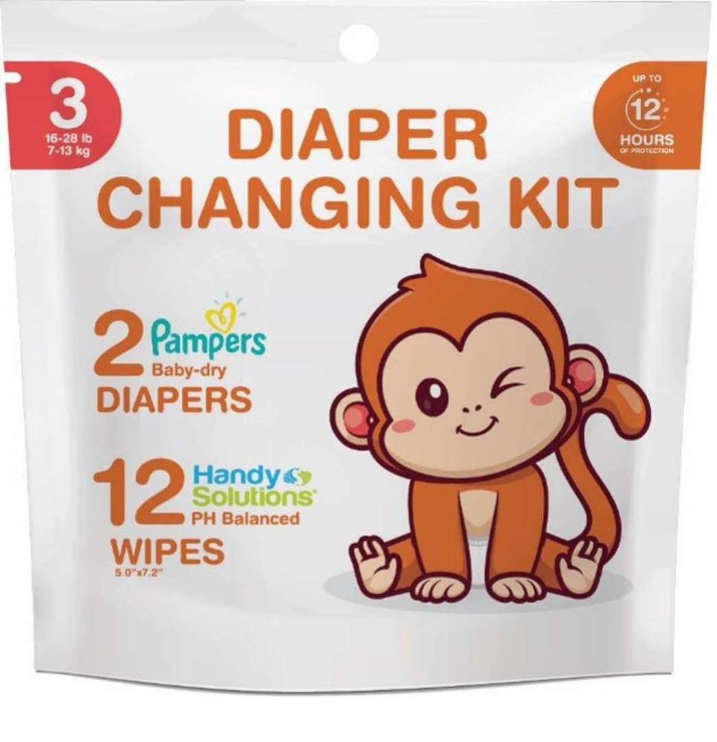 DollarDays 2390198 Diaper Changing Kits - Size 3 - Pack of 32