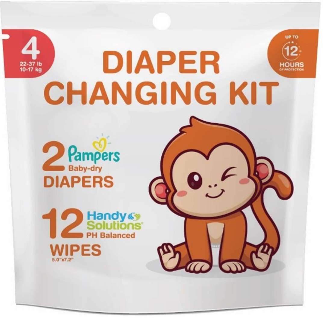 DollarDays 2390199 Diaper Changing Kits - Size 4 - Pack of 32