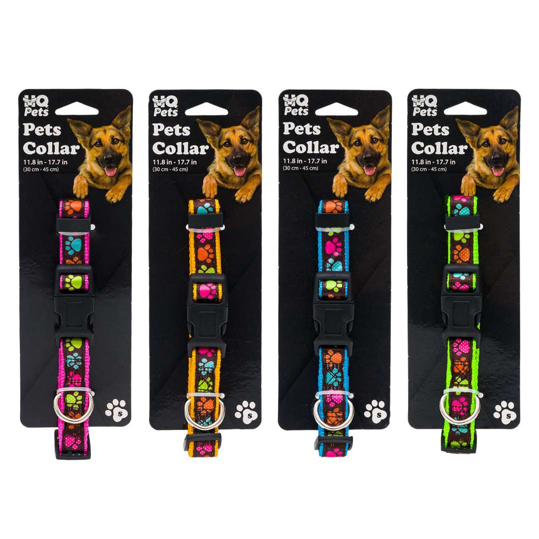 DollarDays 2390216 Adjustable Pets Collars, Assorted Color - Small - Pack of 48