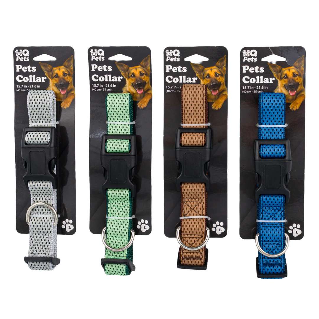 DollarDays 2390236 Pets Collars, Assorted Color - Large - Pack of 48