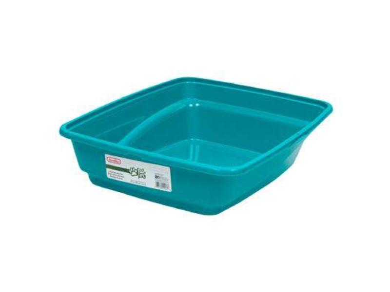 DollarDays 2390242 Sterilite Litter Boxes, Teal - Large - Pack of 6