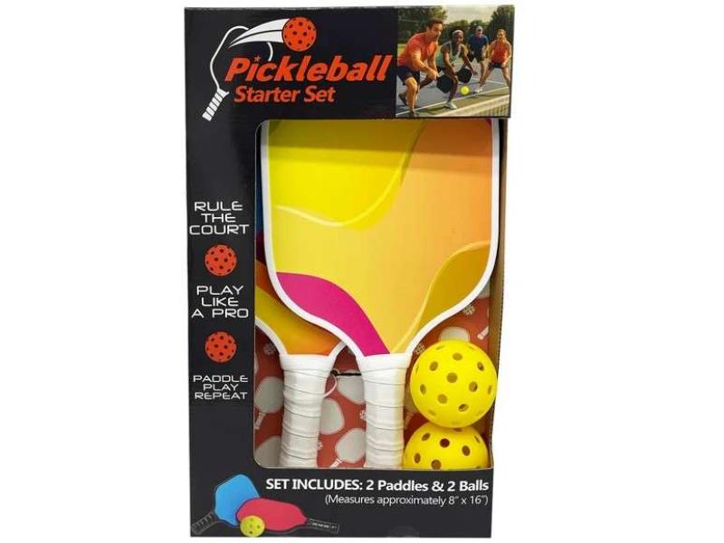 DollarDays 2390295 Pickleball Starter Sets, Assorted Designs - Pack of 10