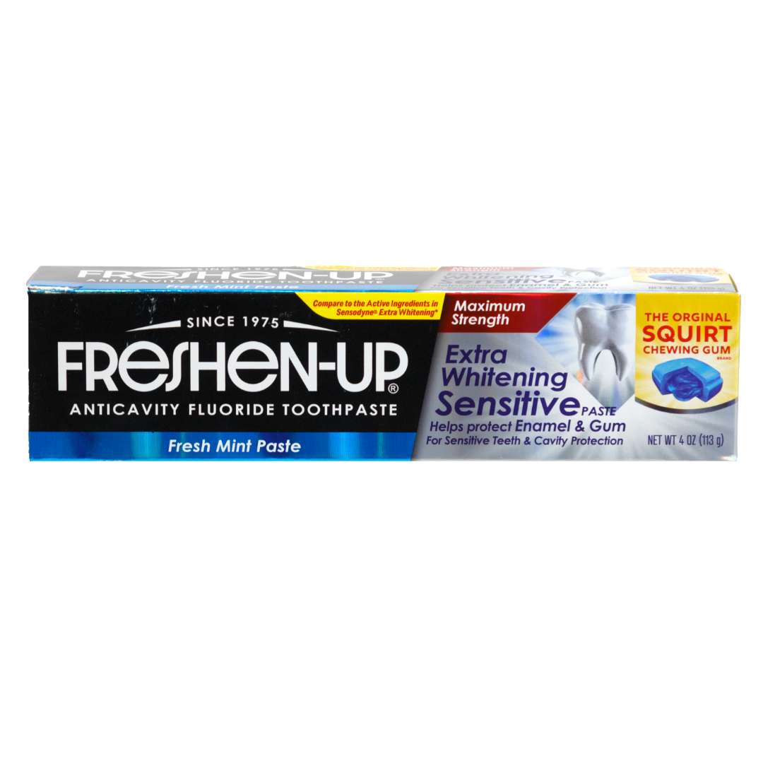 DollarDays 2390373 4 oz Freshen-Up Extra Whitening & Sensitive Toothpaste - Fresh Mint - Pack of 12
