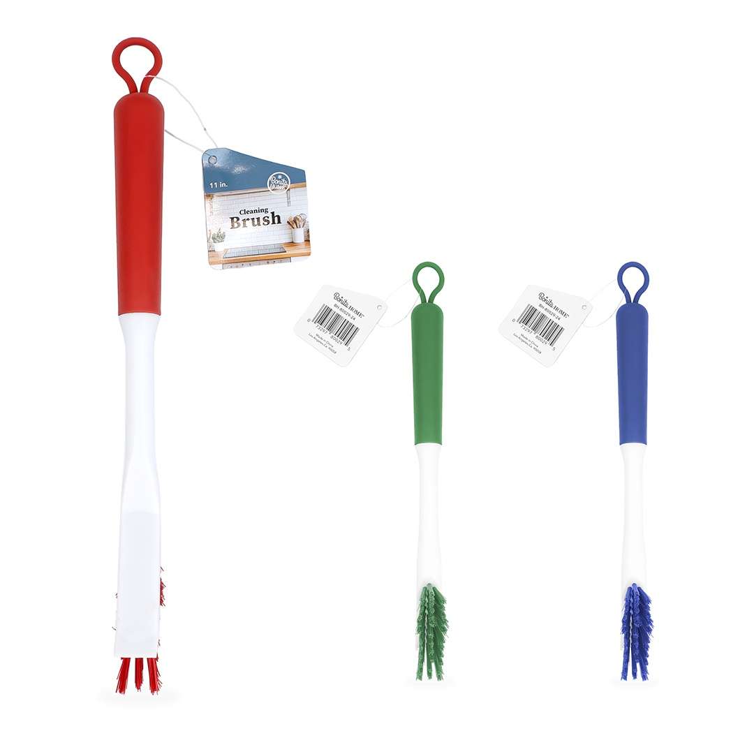 DollarDays 2390404 Plastic Dish Brushes, Assorted Color - Pack of 24