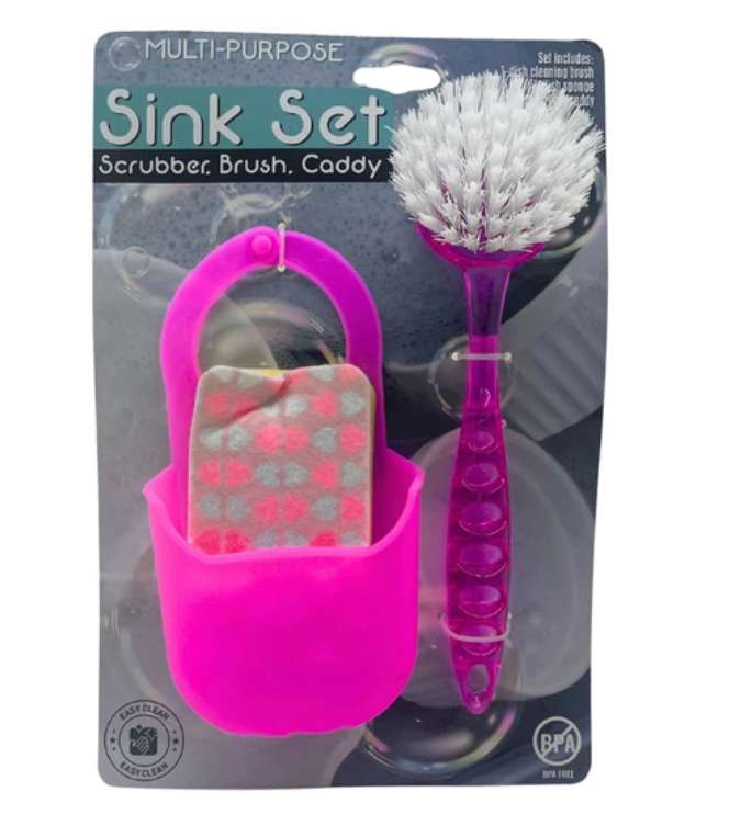 DollarDays 2389288 Kitchen Sink Scrubber Sets - Pack of 24