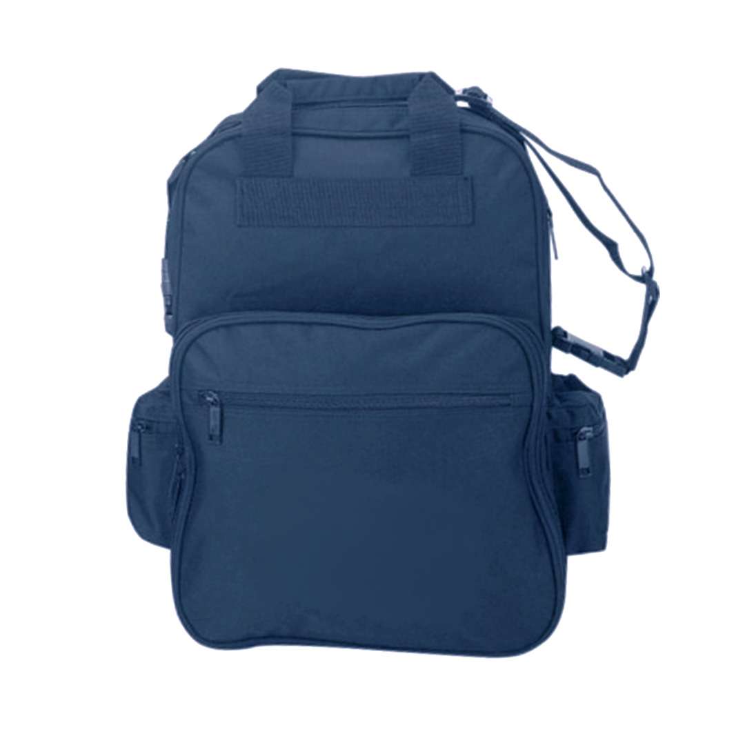 DollarDays 2390790 Convertible 3-Way Backpacks - Heavy Duty, Navy - Pack of 24