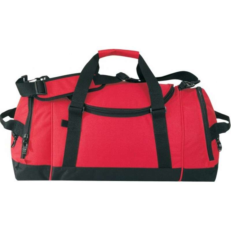 DollarDays 2390845 21 in. Duffel Bag, Red - Pack of 12