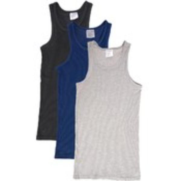 DollarDays 2342342 Toddler Boys Tank Tops - Size 4T - 3 Colors - 3 Per Pack - Pack of 24