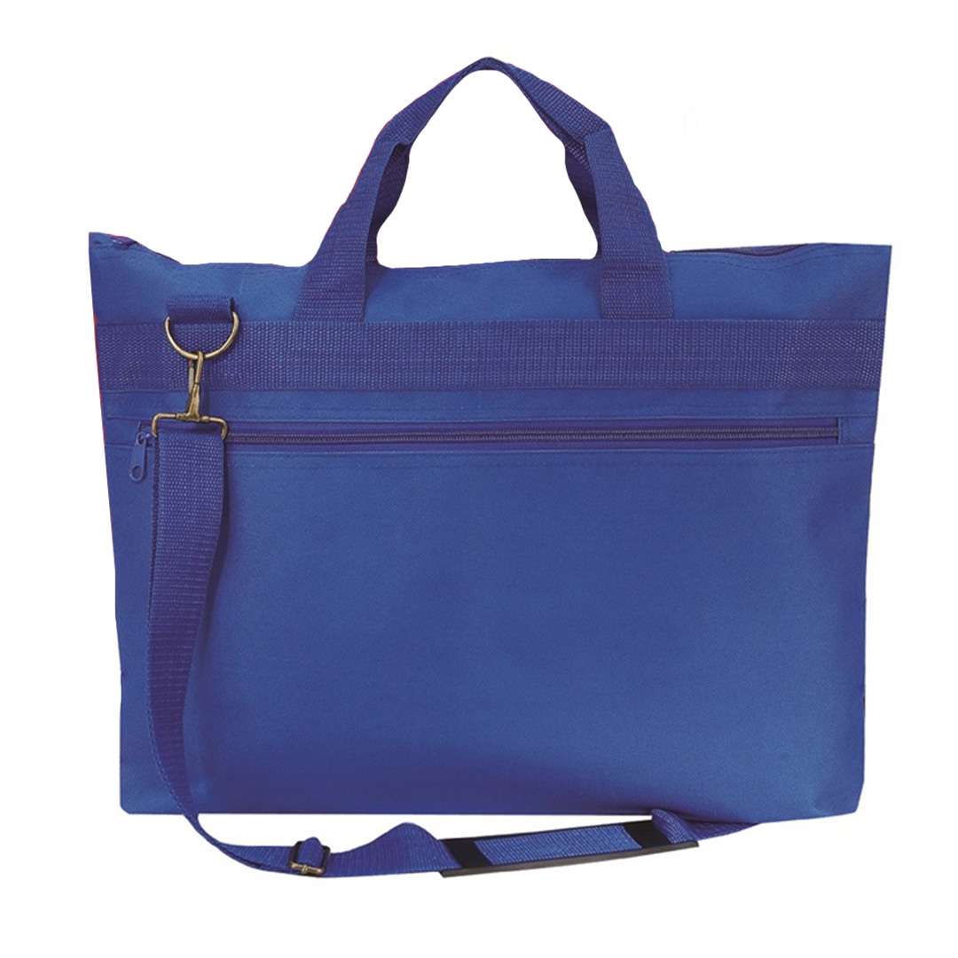 DollarDays 2390840 18 in. Document Bag, Navy - Pack of 48