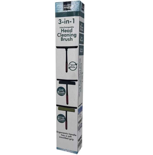 DollarDays 2389270 3-in-1 Interchangeable Head Cleaning Brushes - Pack of 36