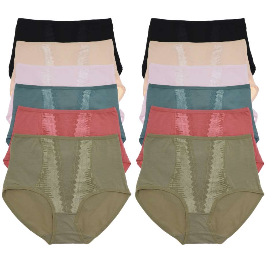 DollarDays 2390854 Classic High-Rise Briefs, Assorted Color - Small & Extra Large - Pack of 72