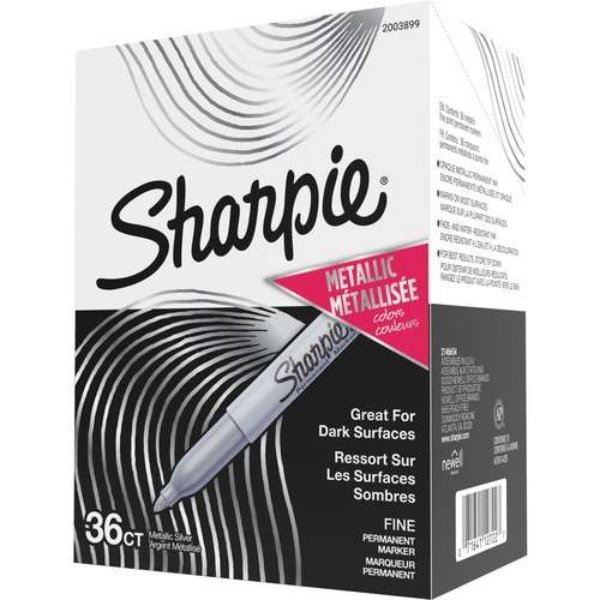 DollarDays 2391860 Sharpie Metallic Permanent Markers - 36 Count - Case of 6