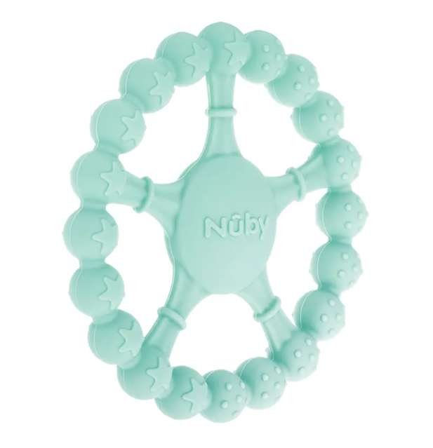 DollarDays 2391899 Silicone Wheel Teethers - Assorted Color - Case of 48