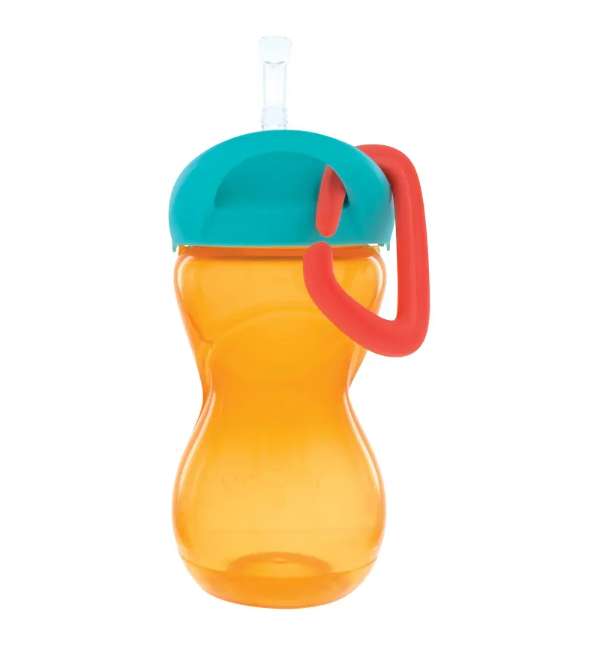 DollarDays 2391913 10 oz Straw Cups with Carabiner - Assorted Color - 2 per Pack - Case of 24