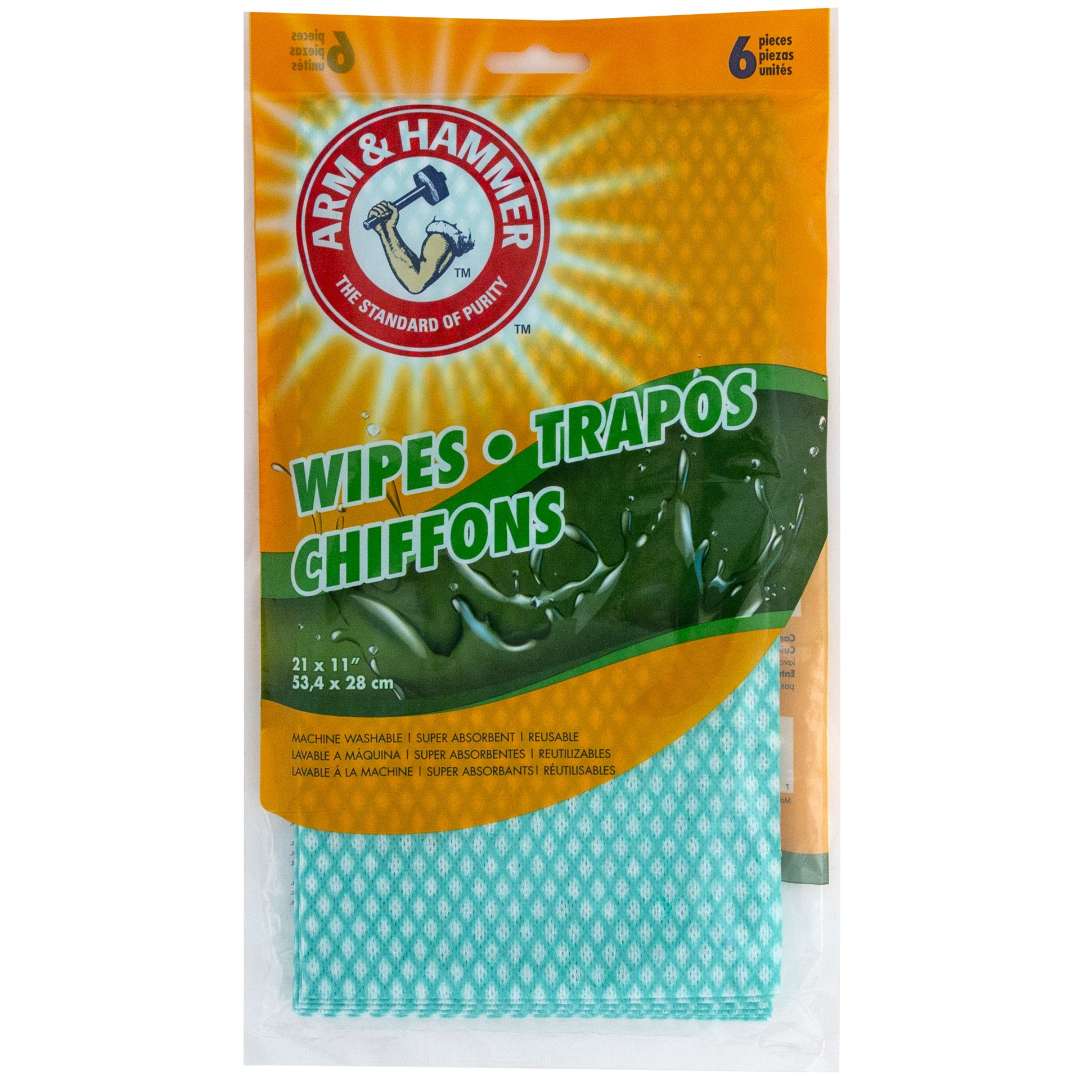 DollarDays 2382932 Arm & Hammer Reusable Wipes - 6 Count - Case of 24