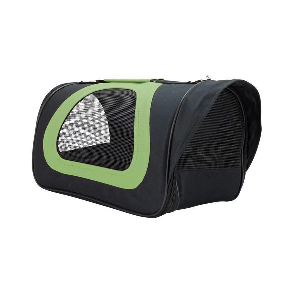 DollarDays 2391514 Pet Carrier - Medium, Black & Lime - Case of 10