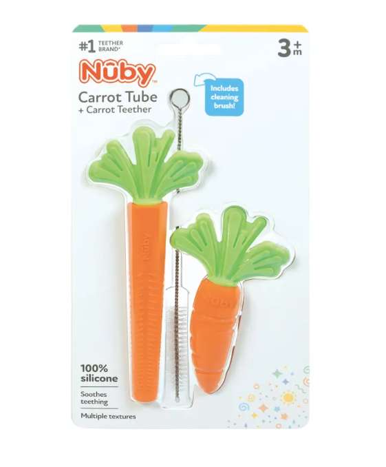 DollarDays 2391849 Carrot Teether Combo Set - Orange - 2 Piece - Case of 48