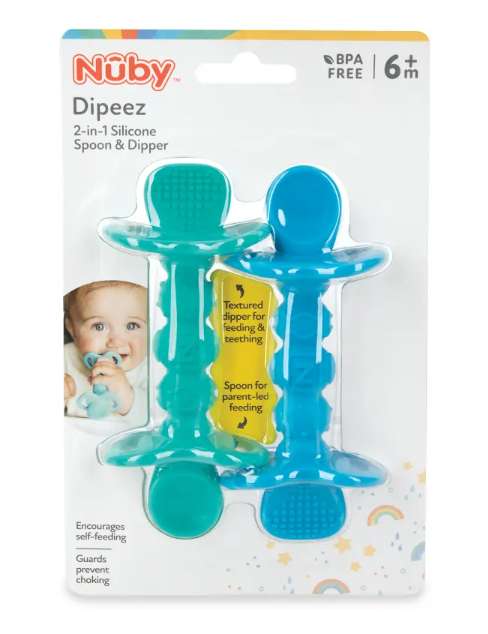 DollarDays 2391852 Dipper Spoons - Blue & Aqua - 2 per Pack - Case of 18