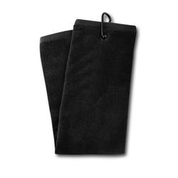 Picture of Devant DVST18477H-BLK 16 x 25 in. Microscubber with Hook & Grommet Golf Towel - Black