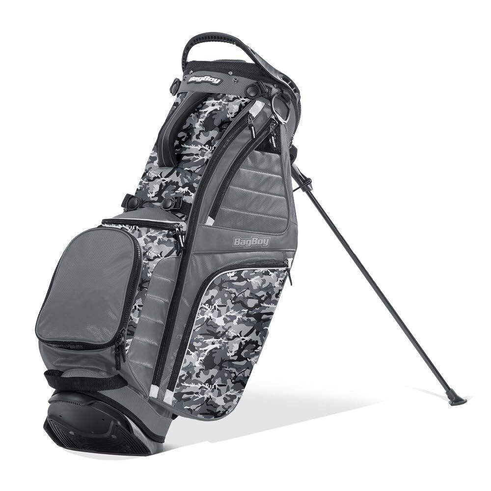 Picture of BagBoy BB38075 HB-14 Hybrid Stand Zip Bag - Charcoal & Camo