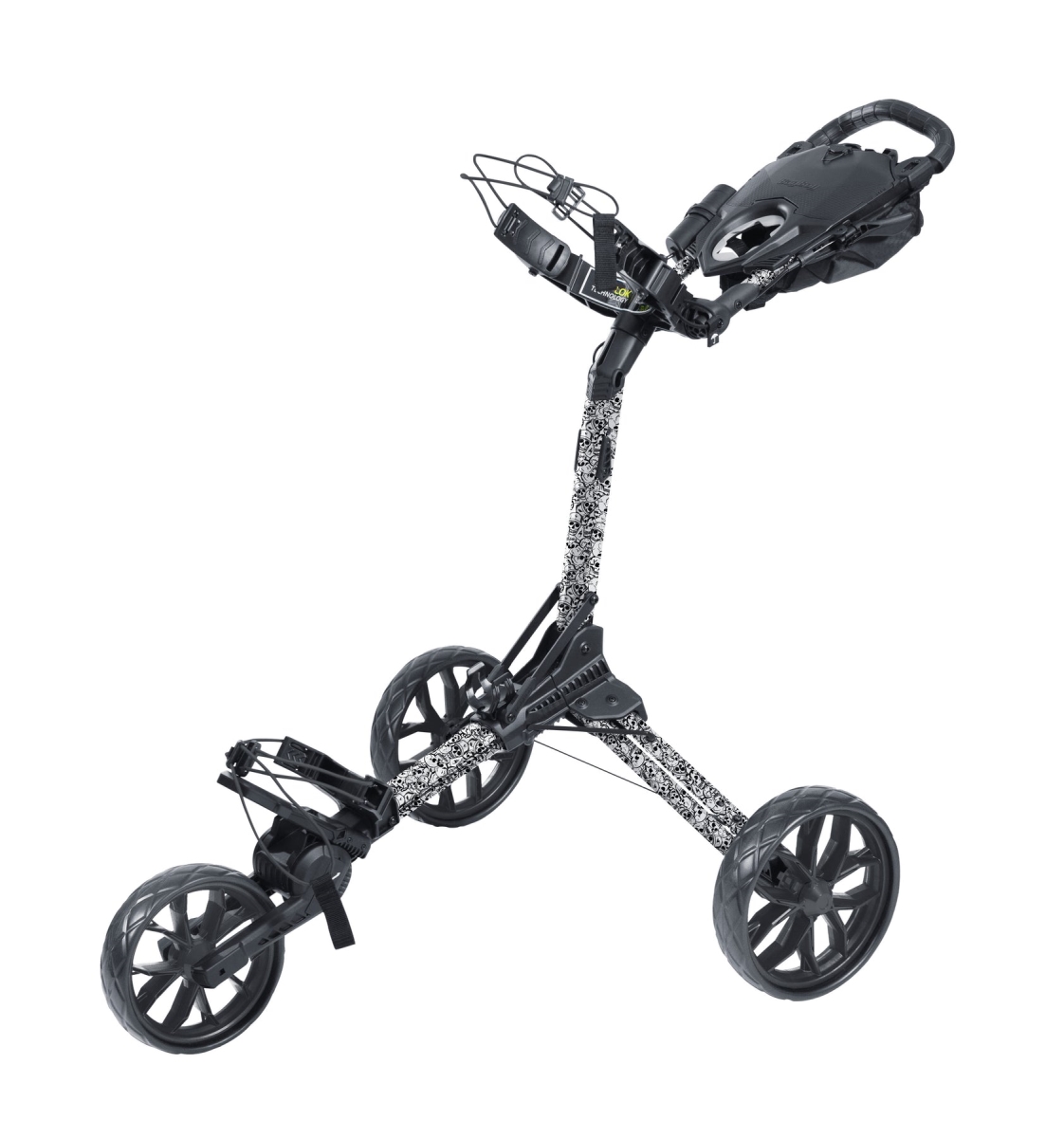 Picture of BagBoy BB72092 Nitron LTD Auto-Open Push Cart - Stacked Skulls