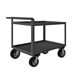 38 in. Rolling Service Cart, Gray - 1500 lbs