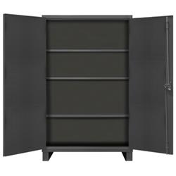 78 in. 12 Gauge Cabinets with Drawers, Gray - 3000 lbs