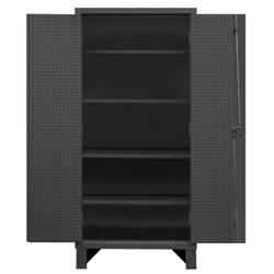 78 in. 12 Gauge Cabinets with Drawers, Gray - 4000 lbs