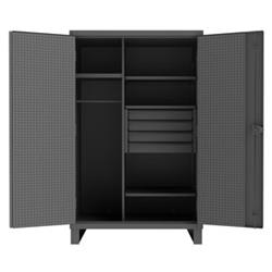 78 in. 12 Gauge Cabinets with Drawer, Gray
