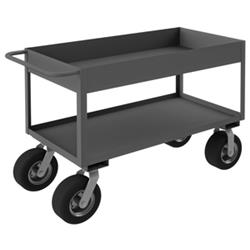 36 in. Rolling Service Cart, Gray - 1200 lbs