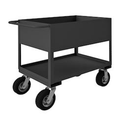 36 in. Rolling Service Cart, Gray - 1200 lbs
