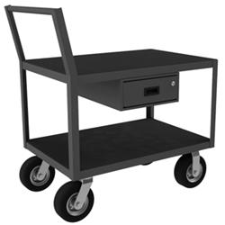 42 in. Low Deck Service Truck, Gray - 1200 lbs