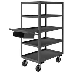 65 in. Order Picking Cart, Gray - 3600 lbs