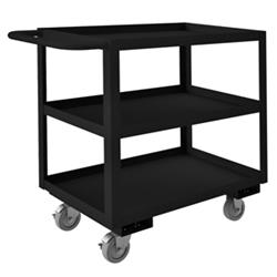 33 in. Rolling Service Cart, Black - 1200 lbs