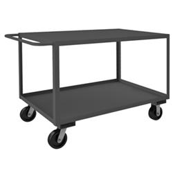 36 in. Rolling Service Cart, Gray - 3000 lbs