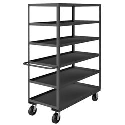 73 in. Rolling Service Cart, Gray - 3000 lbs