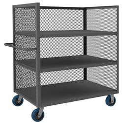 56 in. 3 Sided Mesh Truck, Gray - 3600 lbs