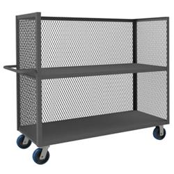 56 in. 3 Sided Mesh Truck, Gray - 3600 lbs