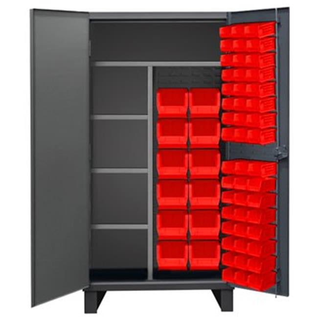 Picture of Durham HDJC243678-60-4S1795 78 in. 12 Gauge Maintenance Cabinets, Gray - 1900 lbs